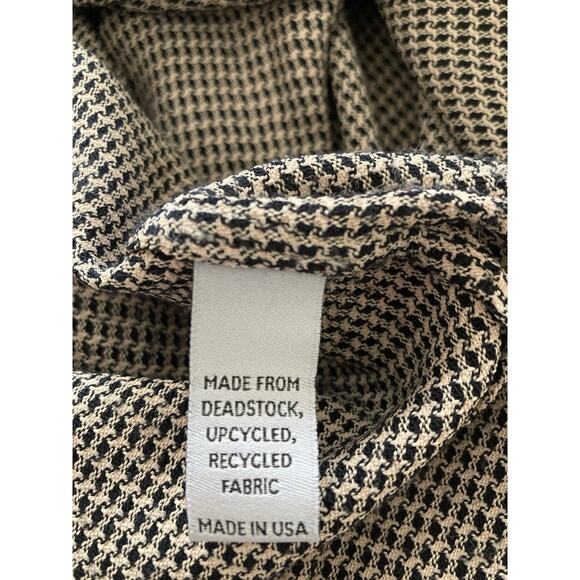 Christy Dawn Jane Brown Black Houndstooth Midi Maxi Dress Size M Fits S - Picture 10 of 12